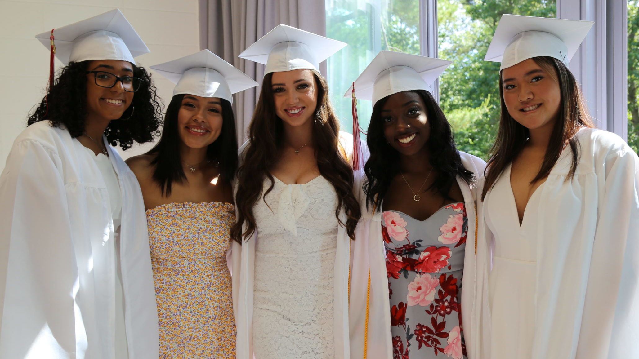 students at graduation