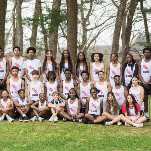track players posing for photo