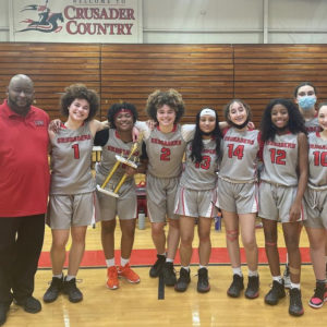 LuHi Girls JV basketball team win the championship