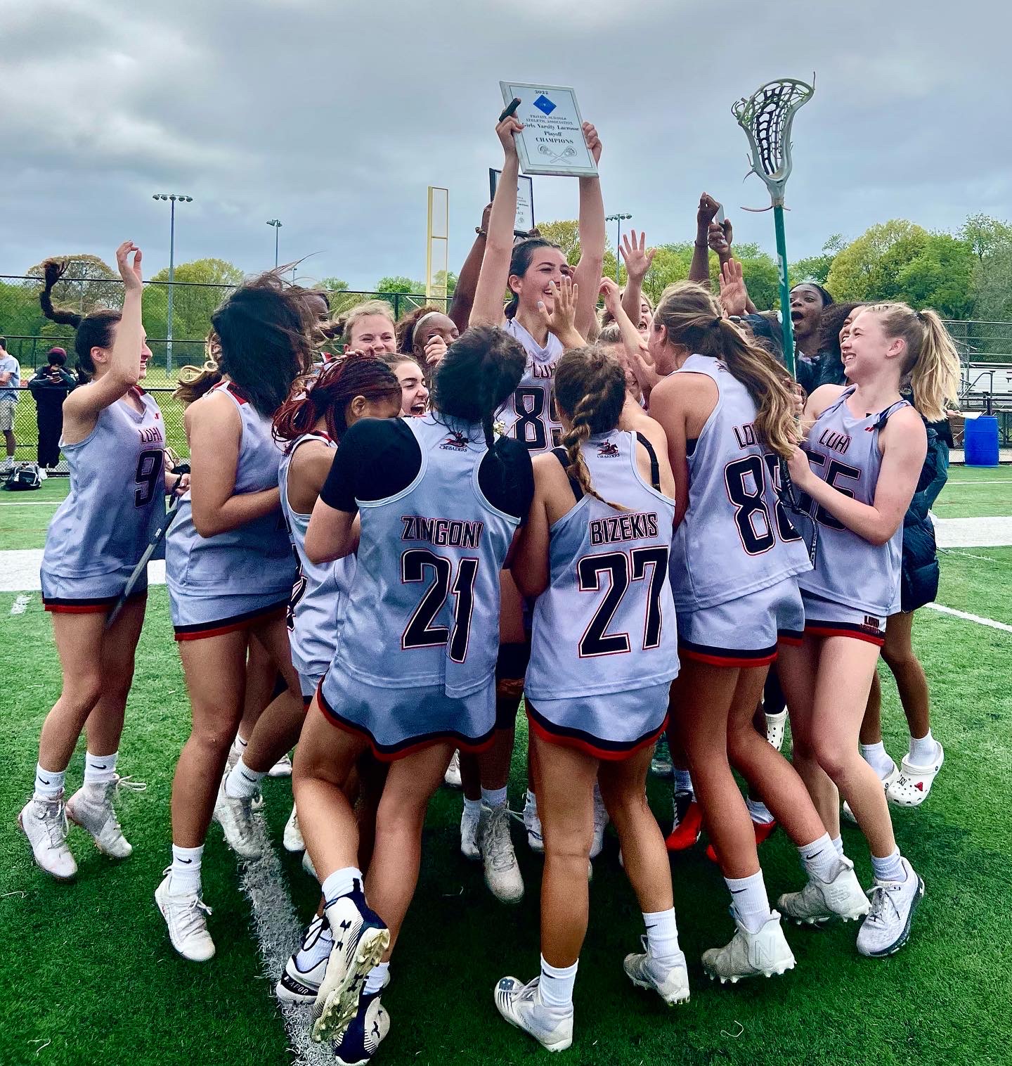 Girls Lacrosse Team celebrates championship