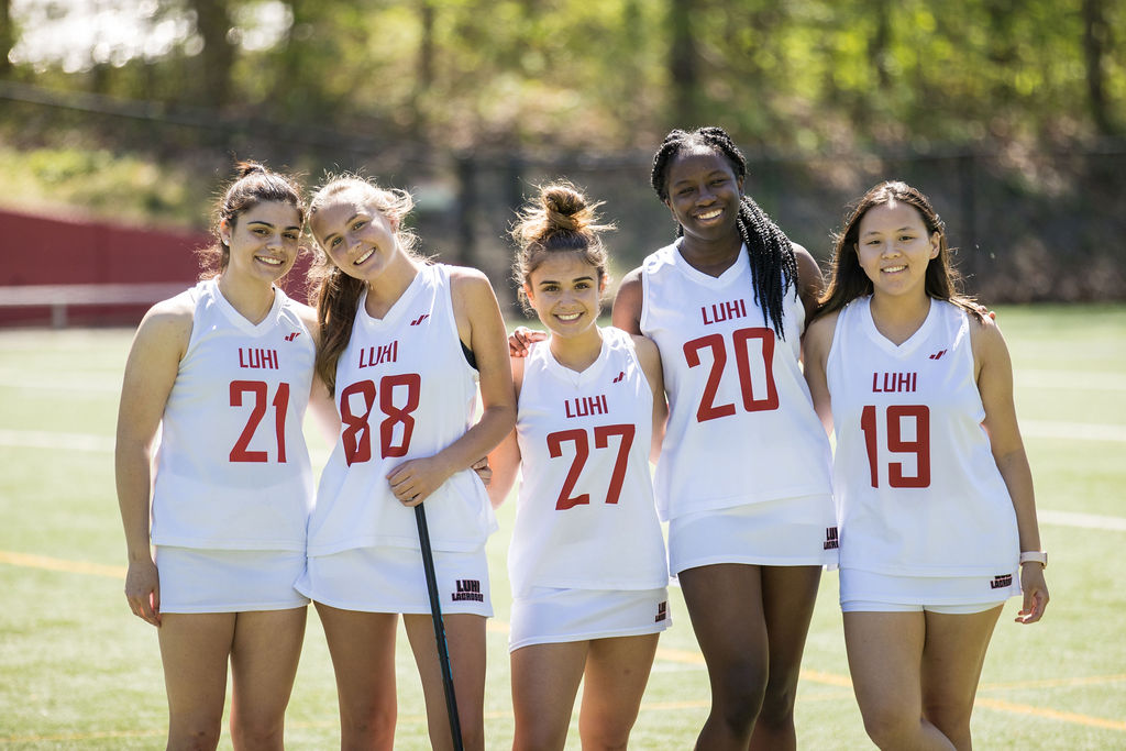 Girls Lacrosse Team poses for photo