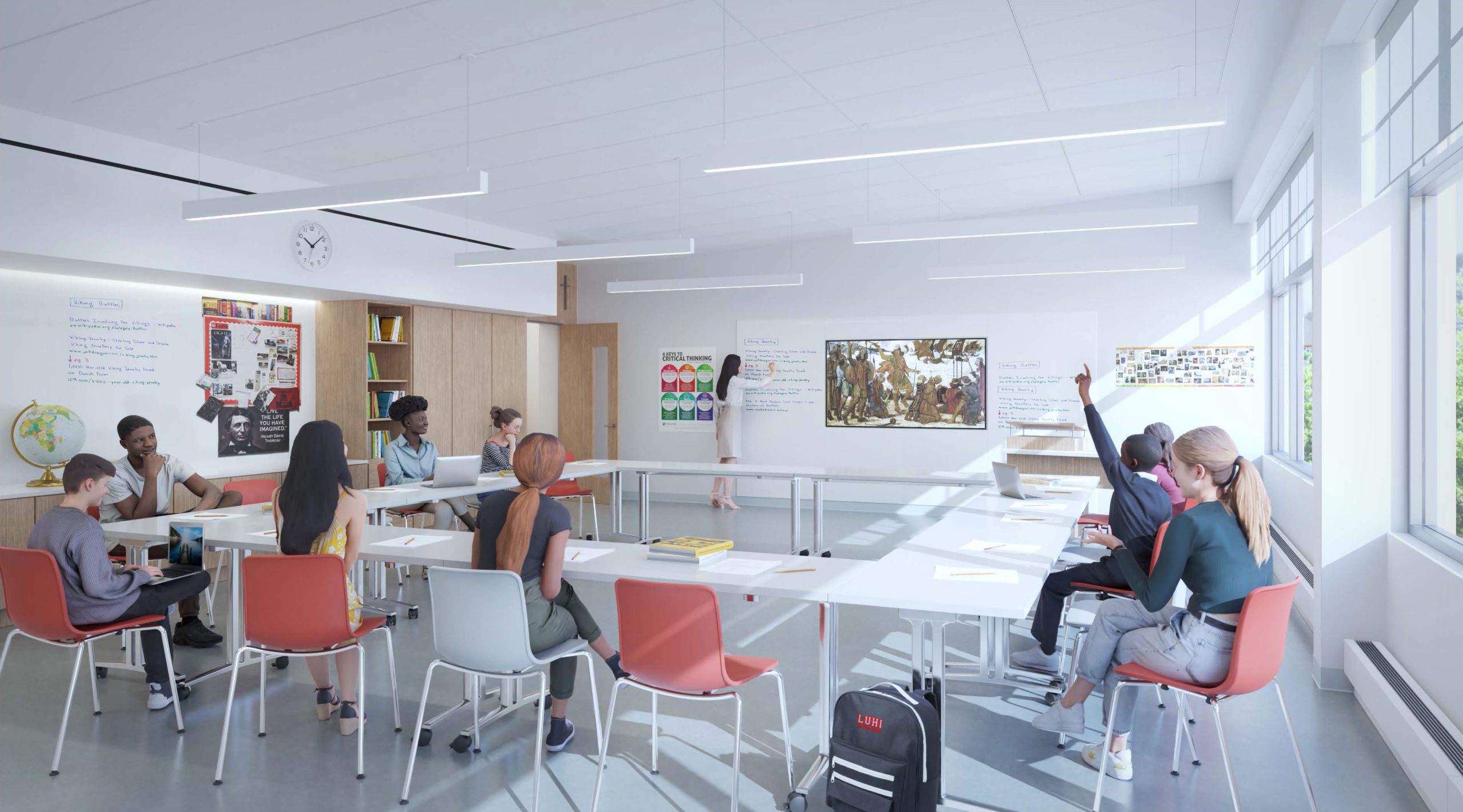 Rendering of STEM classroom LuHi