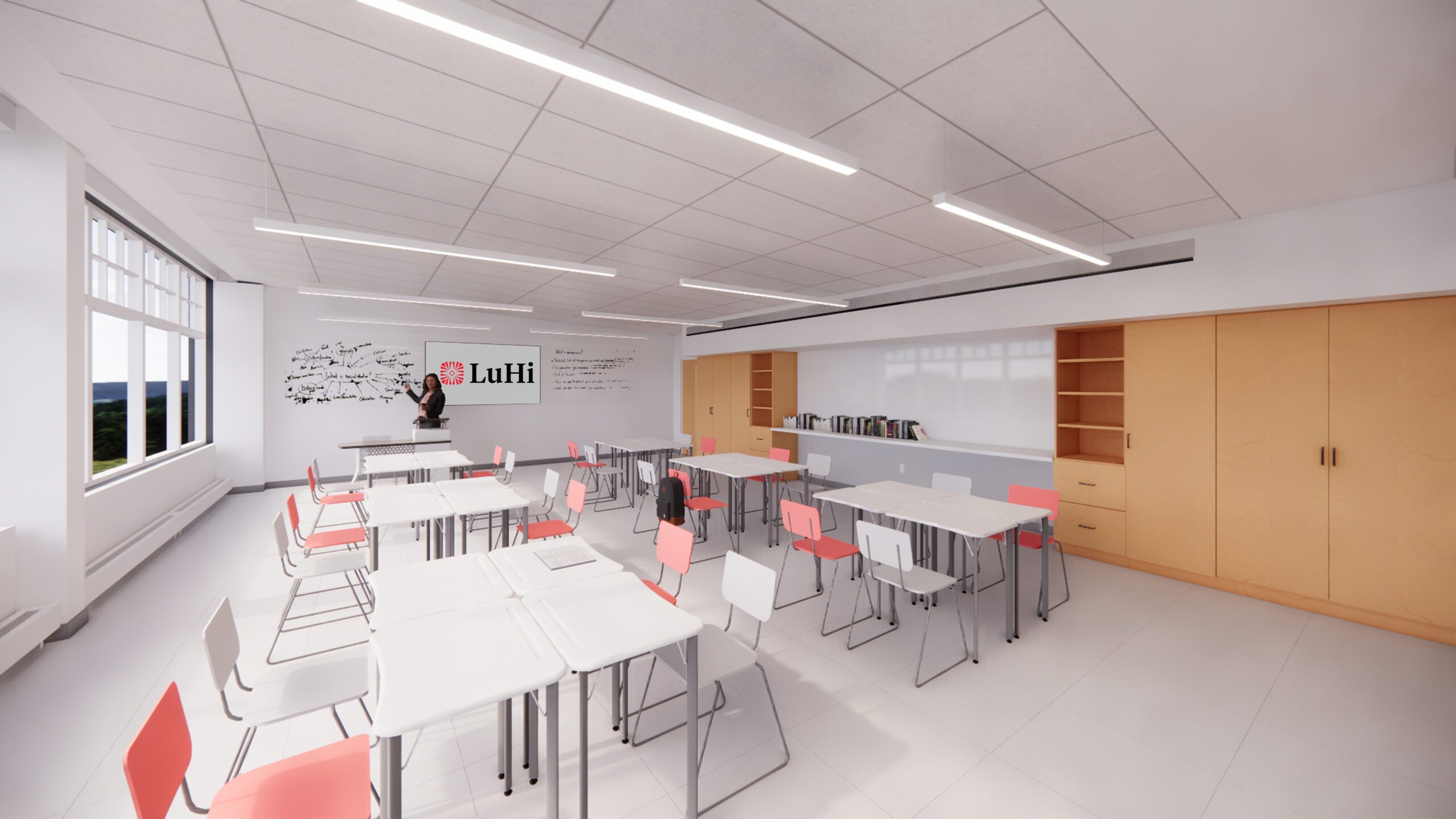 Classroom Rendering LuHi renovation