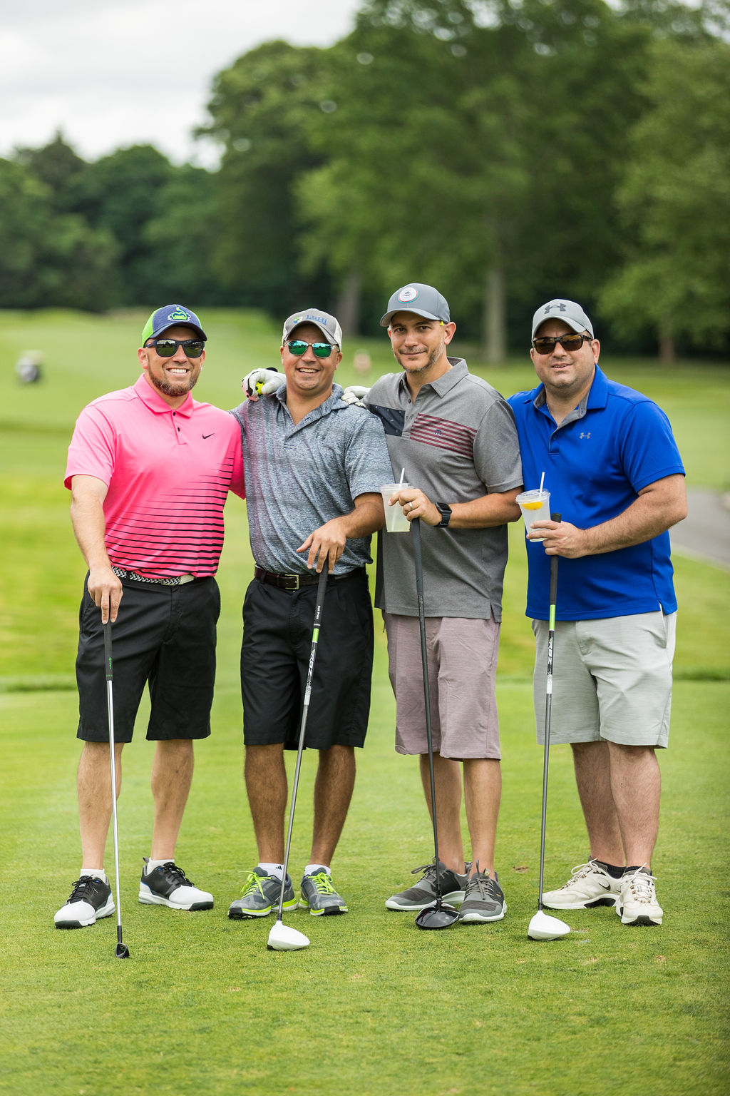 golfers smiling for photo