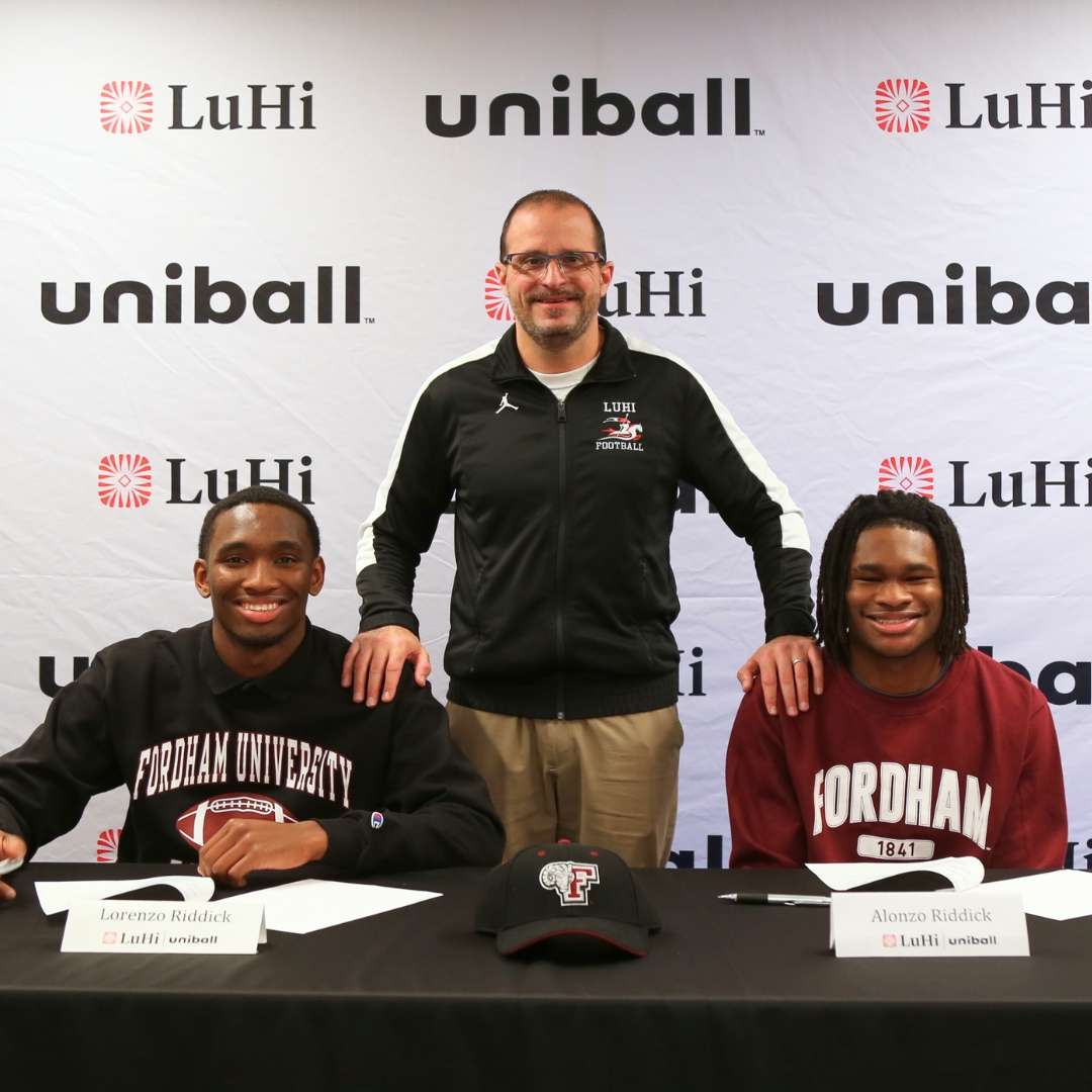 Riddick brothers at their signing to commit to play football at Fordham
