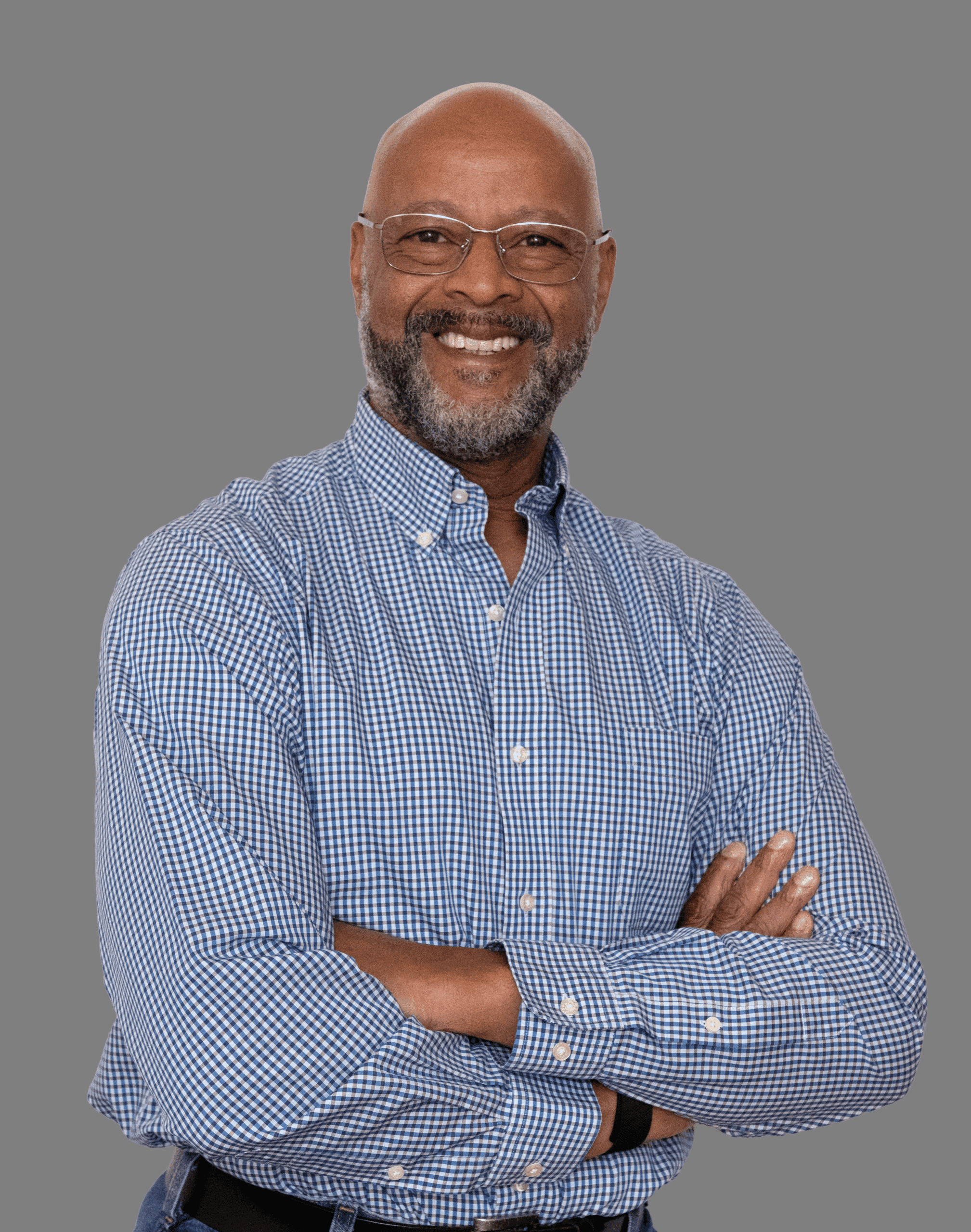 smiling man posing for photo