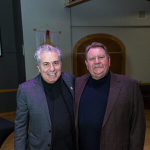 two men posing for a picture