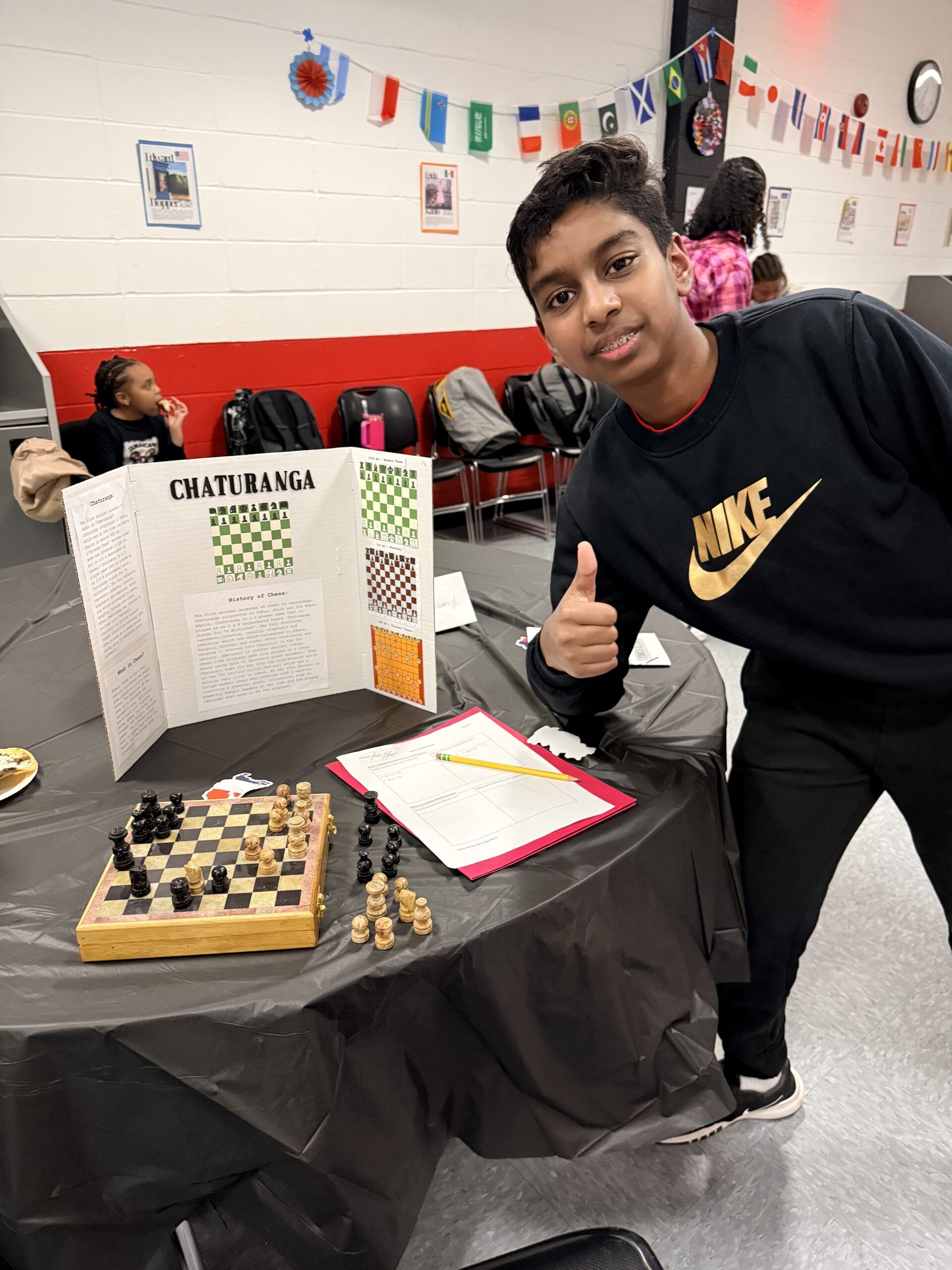students speaking at black history month assembly